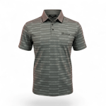 Ash Grey with Light Grey GIVENCHR Monogram Polo Shirt